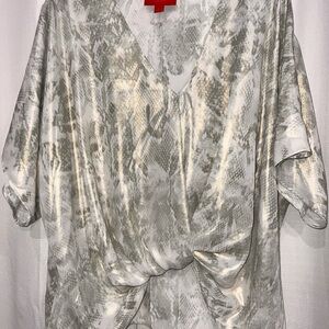 Elegant Gray Women's Top